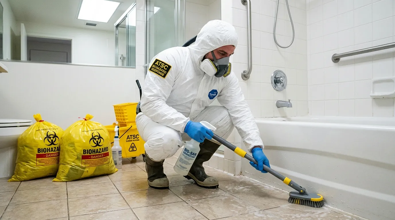 Decontamination equipment deployed for Blood Cleanup in New Springville